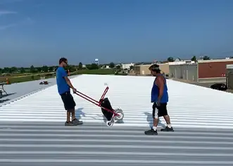 Commercial rubber roofing